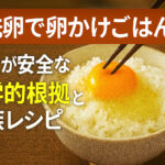 無洗卵で卵かけごはん｜生食が安全な科学的根拠と家族レシピ